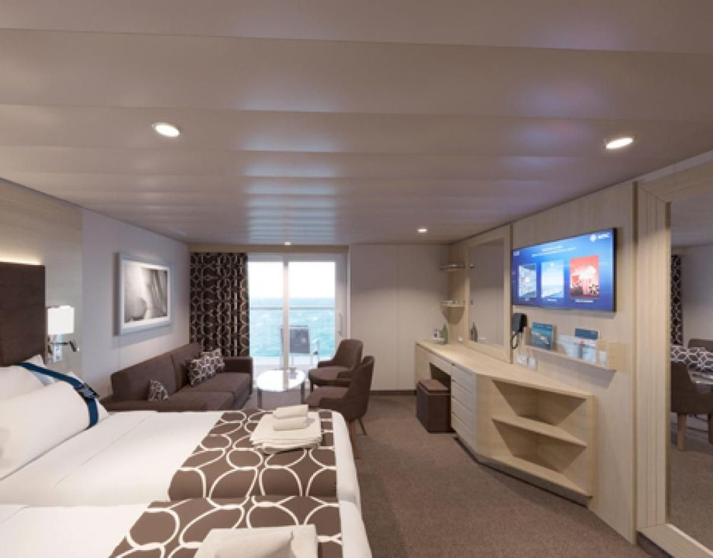 Cabine Suíte Premium Vista Promenade e Mar · Aurea